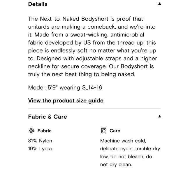 EUC Universal Standard Next to Naked Bodyshort Size L 22/24, Olive Swirl - Picture 9 of 9